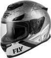 FLY RACING Sentinal Mech Helmet -black/white/grey 