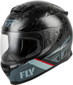 FLY RACING Sentinal Mech Helmet - black/grey/red 