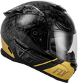 FLY RACING Sentinal Mech Helmet - black/grey/gold 