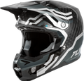 FLY RACING Formula S Carbon Byte Helmet - black carbon/grey/silver 