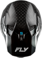 FLY RACING Formula S Carbon Byte Helmet - black carbon/grey/silver 