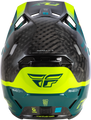 FLY RACING Formula S Carbon Byte Helmet - black carbon/teal/lime 