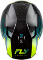FLY RACING Formula S Carbon Byte Helmet - black carbon/teal/lime 