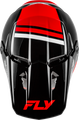 FLY RACING Kinetic Verdict Helmet - black/red/white 