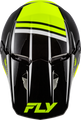 FLY RACING Kinetic Verdict Helmet - black/hi-vis/grey 