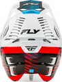 FLY RACING Formula CP Slice Helmet - white/red/cyan 