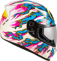 FLY RACING Revolt Space Creep Helmet - light blue/white/pink 