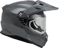 FLY RACING Trekker Cold Weather Helmet Electric Shield - Grey