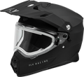 FLY RACING Trekker Cold Weather Helmet Electric Shield - Matte Black