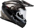 FLY RACING Trekker Cold Weather Conceal Helmet Dual Shield - black/grey/white 