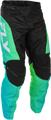 FLY RACING F-16 Pants - aqua/black/white