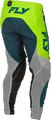 FLY RACING Lite Pants - grey/lime/teal