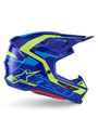 ALPINESTARS 2026 SM7 Deed Helmet - Blue/Ylw Fluo