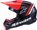 ALPINESTARS SM3 Radium Helmet - Blk/Red Fluo/White
