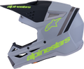 ALPINESTARS SM3 Radium Helmet - Gry/Blk/Ylw Fluo Matte 