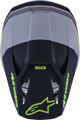 ALPINESTARS SM3 Radium Helmet - Gry/Blk/Ylw Fluo Matte 