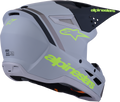 ALPINESTARS SM3 Radium Helmet - Gry/Blk/Ylw Fluo Matte 