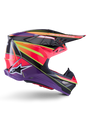 ALPINESTARS Supertech S-M10 Era Helmet - Pnk/Violet/Ylw Fluo
