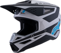ALPINESTARS SM3 Heat Helmet - Silver/Blue/Black