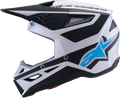 ALPINESTARS SM3 Heat Helmet - Silver/Blue/Black