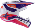 ALPINESTARS SM3 Heat Helmet - White/Purple/Pink