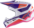 ALPINESTARS SM3 Heat Helmet - White/Purple/Pink