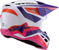 ALPINESTARS SM3 Heat Helmet - White/Purple/Pink