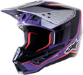 ALPINESTARS S-M5 Sail Helmet - Violet/Blk/Slvr
