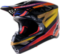 ALPINESTARS S-M10 Era Helmet - Gold Ylw/Rio Red