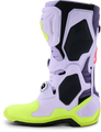 ALPINESTARS Tech 10 Supervented Boots - Purp/Ylw Fluo/Diva Pink 
