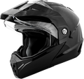 GMAX MD-74 Solid Helmets - Gloss Black