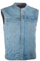 HIGHWAY 21 Iron Sights Club Collar Denim Vest