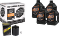 MAXIMA V-TWIN Oil Change Kit EVO Mineral - Black Filter