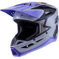ALPINESTARS JETTSON SM3 HELMET GRY/PURP/BLK GLOSSY