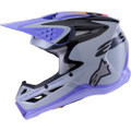 ALPINESTARS JETTSON SM3 HELMET GRY/PURP/BLK GLOSSY