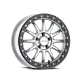 RACELINE ALPHA HYPER SILVER W/ BLK RING 17X7 5X114.3 +25