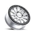 RACELINE ALPHA HYPER SILVER W/ BLACK OUTER RING 17X7 4X156 +25
