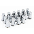 RACELINE 16 PACK 10MM X 1.25 (14MM HEX,FLAT) CHROME