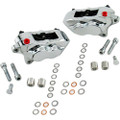 HAWG HALTERS INC 4 PIST FRONT DUAL CALIPER KIT CHROME 00-UP W/ 11.5" ROTOR FKDDCC551
