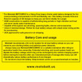 MOTOBATT BATTERY MBTZ26RHD SEALED FACTORY ACTIVATED