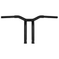 BURLY BRAND DOMINATOR RAKED BAR 12" 1.25" MATTE BLACK B12-6052SB