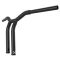 BURLY BRAND DOMINATOR RAKED BAR 12" 1.25" MATTE BLACK B12-6052SB