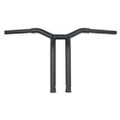 BURLY BRAND DOMINATOR RAKED BAR 14" 1.25" MATTE BLACK B12-6053SB