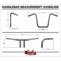 BURLY BRAND BURLY 15" BAGGER BAR 1.25" TBW CHROME B12-2002C