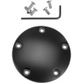 HARDDRIVE POINT COVER SATIN BLACK 99-17 TWIN CAM 37-035SB