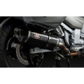 YOSHIMURA EXHAUST SIGNATURE R-77 SLIP-ON SS-CF-CF DUAL 13150E0220