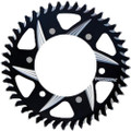 VORTEX REAR CAT5 SPROCKET ALUMINUM 43T-530 BLK KAW/SUZ 436ZK-43