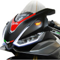 NEW RAGE CYCLES Mirror Block Off Turn Signals