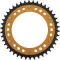 SUPERSPROX REAR STEALTH SPROCKET ALU/STL 42T-525 GLD HON RST-1307-42-GLD
