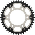 SUPERSPROX REAR STEALTH SPROCKET ALU/STL 42T-520 SLV DUC RST-735-42-SLV